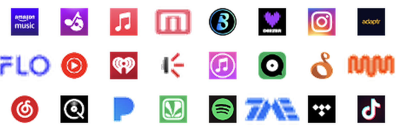 Streaming services where B.O.L.O. music is available